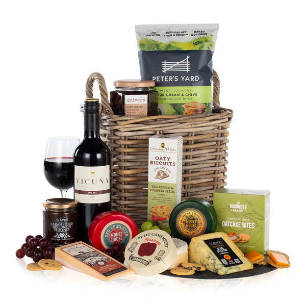 The Ultimate Wine and Gourmet Cheese Gift  -  UK DELIVERY ONLY