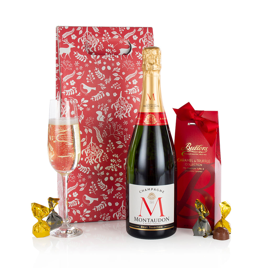 Champagne and Gourmet Chocolates - UK DELIVERY ONLY