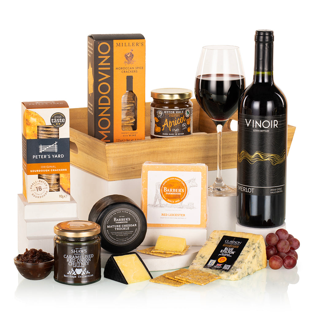 Gourmet Cheese & Wine Tray - UK ONLY - Shipping Included