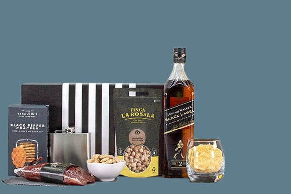 Johnnie Walker Black Label & Flask