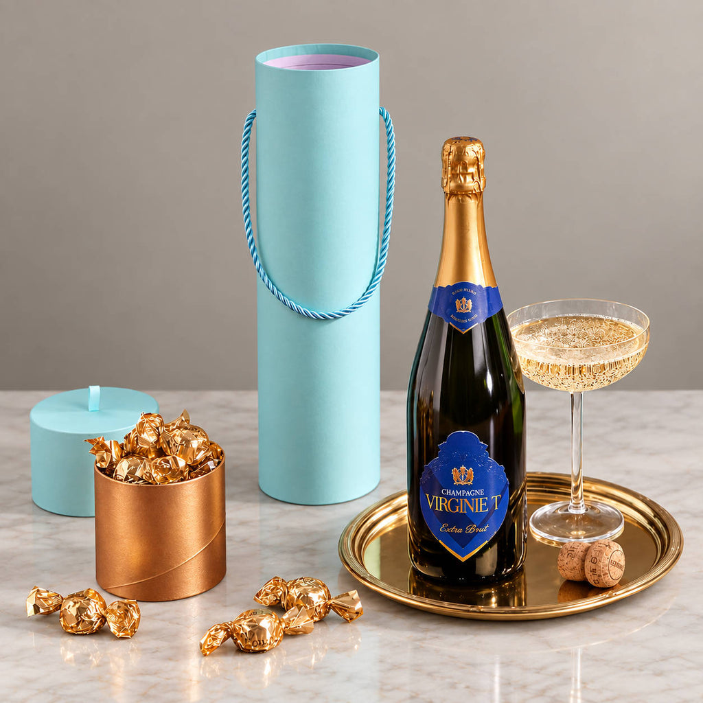 Champagne and Belgian Chocolate Truffles