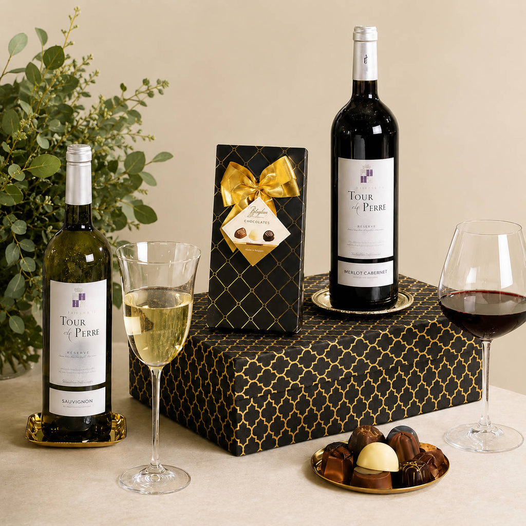 French Wine & Chocolate Gift Box