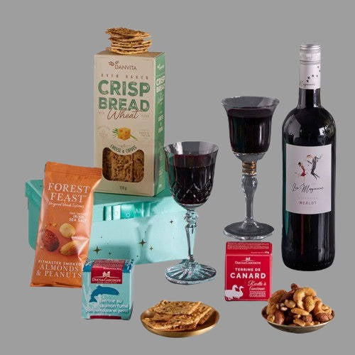 Gourmet Snacks and French Merlot