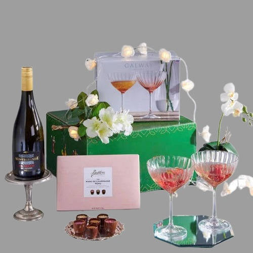 Prosecco and Crystal Glasses