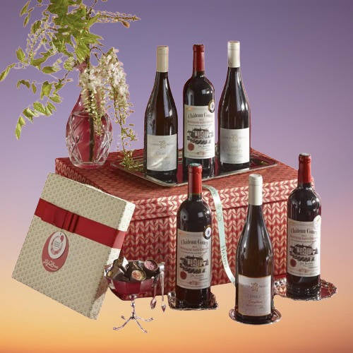 Six Premium French Wines & Chocolates