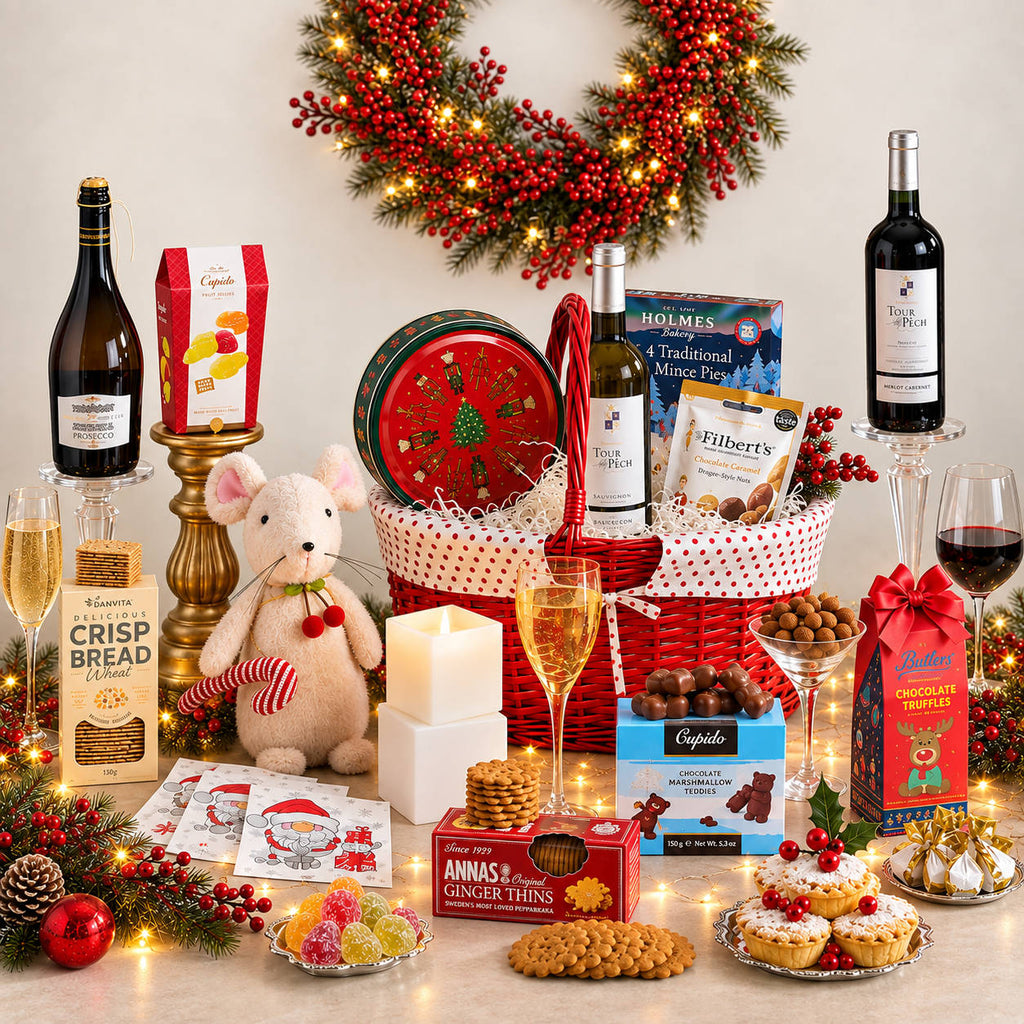 Christmas Wine, Prosecco & Treats Gift