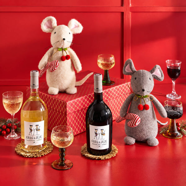 Merry Mice Christmas Wine Gift