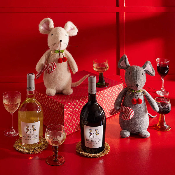 Merry Mice Christmas Wine Gift