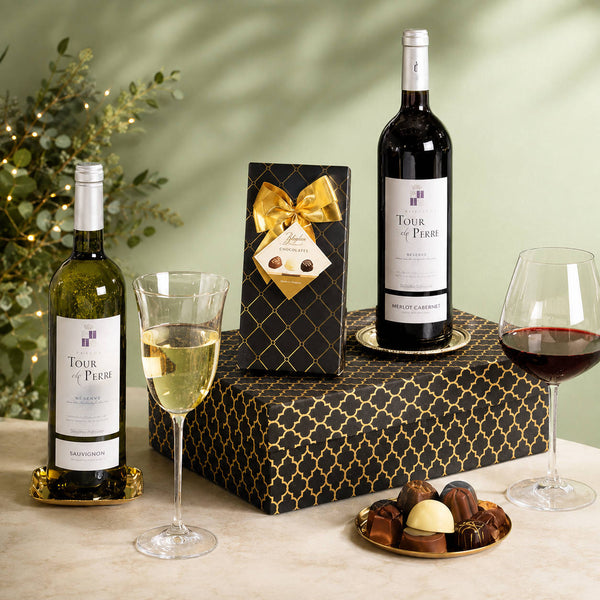 French Wine & Chocolate Gift Box