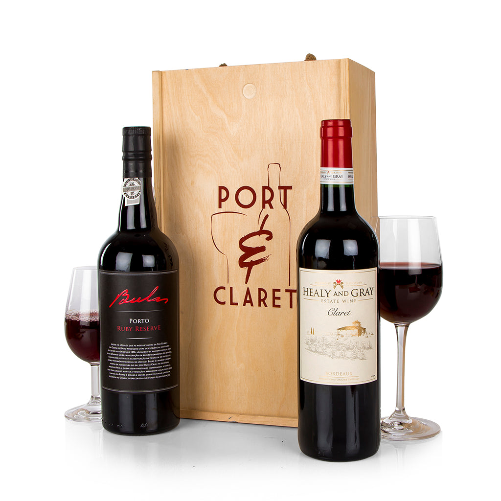 Bordeaux Claret and Ruby Port Gift  -  UK DELIVERY ONLY